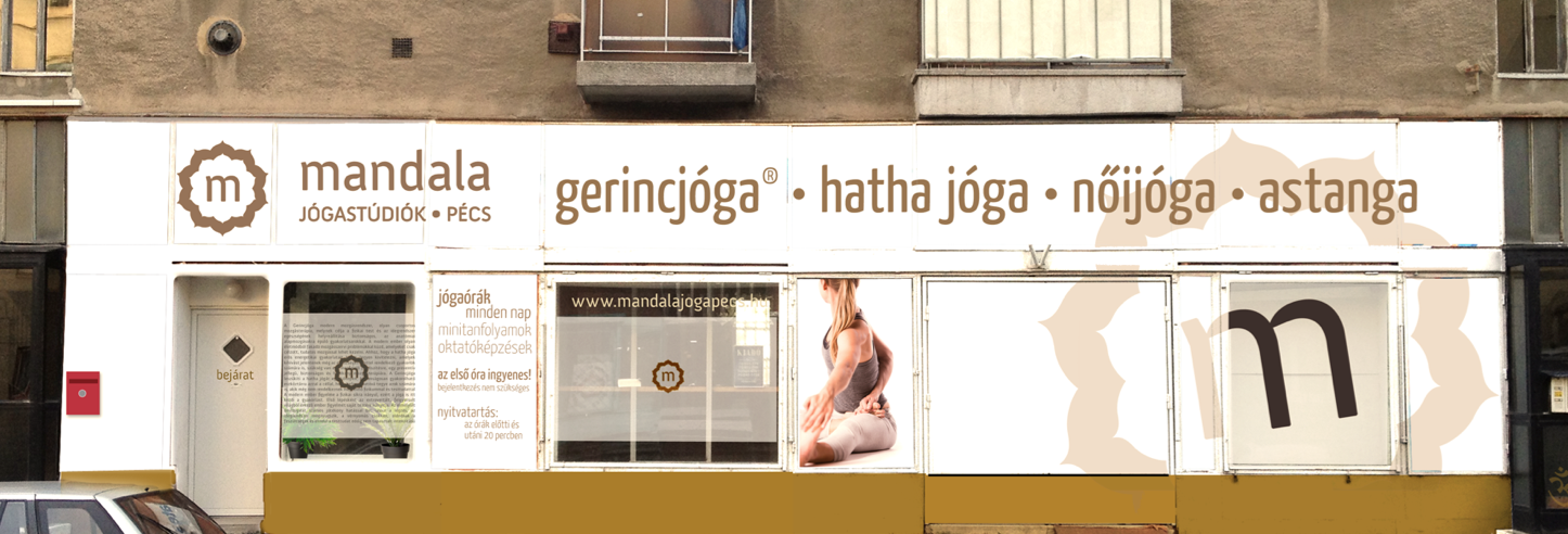 Mandala Jógastúdió homlokzat